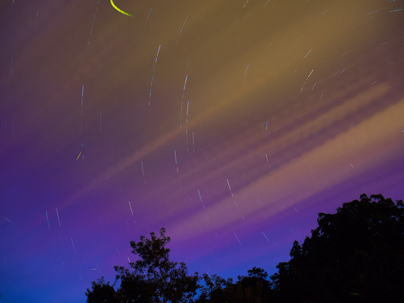 July 7, 2016 - Star Trails with cloud cover
